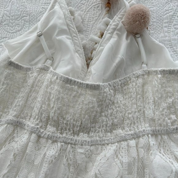 BoHo White Bathing Suit cover - Picture 4 of 6